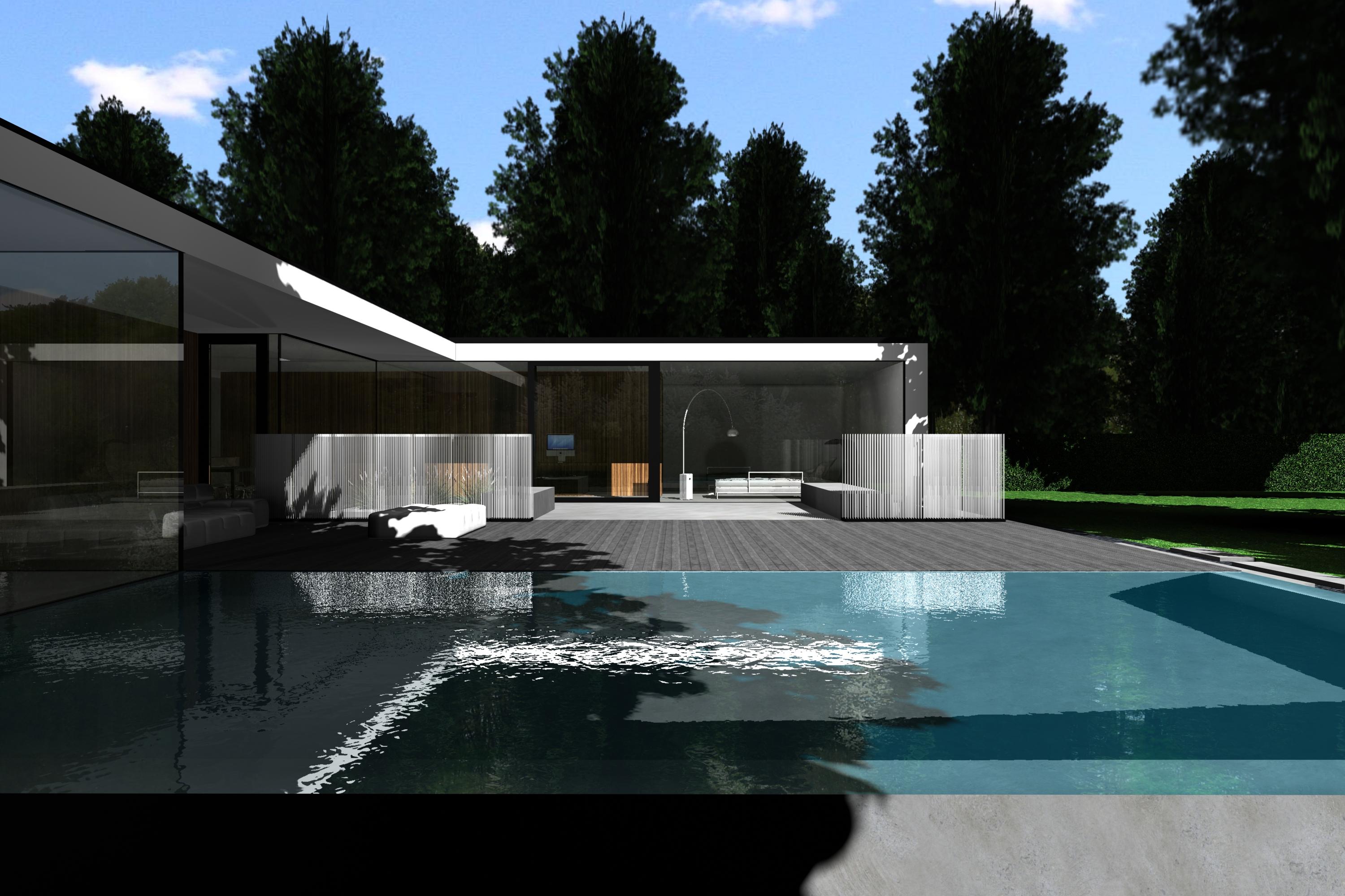strakke minimalistische tijdloze woning zwembad kapellen icoon architecten
