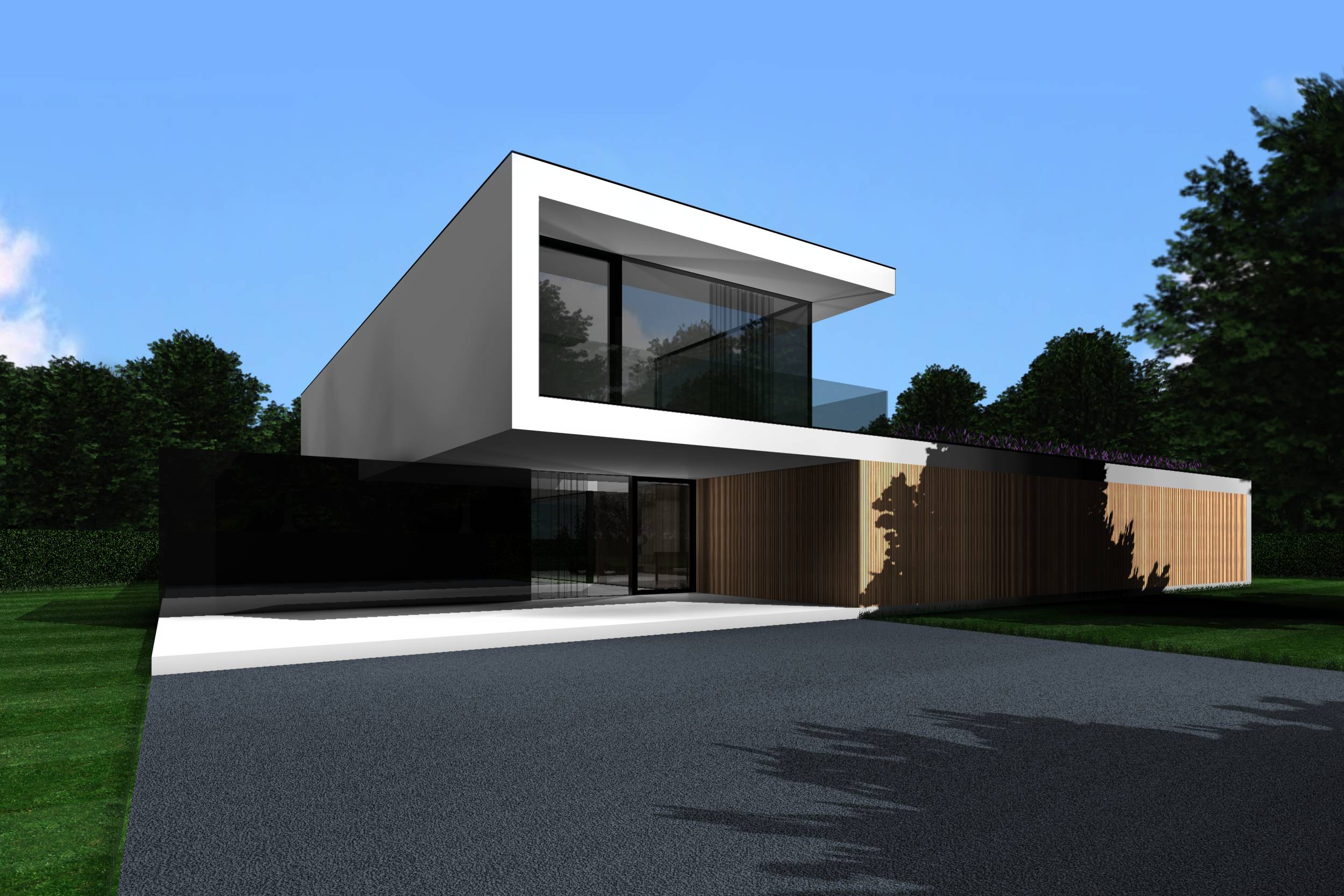 Wonderbaar strakke moderne tijdloze woning brasschaat icoon.be architecten PL-67